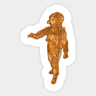 Astronaut voxel Sticker